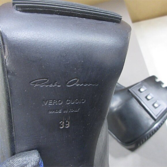 RICK OWENS LEATHER BOOTS WOMEN'S  6 - Picture 5 of 5